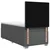 vidaXL Postelja boxspring z vzmetnico Temno siva 90 x 200 cm Blago