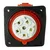 shumee Kotna CEE vtičnica 400V 32A/5P 83x90 mm VDE TP Electric