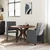 Blagovačke stolice s kotačima 2 pcs Tamno siva 58 x 65 x 94 cm