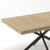 SONNENH Jedilna miza, MDF/kovina, naravna, 180 x 80 x 76 cm, za jedilnico