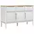 Komoda FLORO bijela 114 x 43 x 74 cm od masivne borovine
