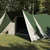 Tipi šator s krovom s pohranom Zelena 660 x 456 x 200 cm taft