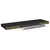 Plutajuće zidne police 2 kom crne 80 x 23,5 x 3,8 cm MDF