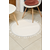 ROMA Okrugli tepih 80x80, Beli