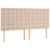 Greatstore Box spring postelja z vzmetnico kapučino 200x200 cm um. usnje