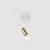 Zidna lampa OXFORD 1xE27/15W/230V mesing/bela