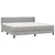 Vidaxl Box spring postelja z vzmetnico svetlo siva 200x200 cm blago