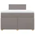 Vidaxl Box spring postelja z vzmetnico taupe 120x200 cm blago