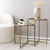 Hanah Home Klub sto 50x50x50cm Zlatno-Sivi