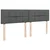 Vidaxl Box spring postelja z vzmetnico temno siva 200x200 cm blago