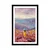 Plakat s paspartujem dekle v rumeni obleki - 40x60 white