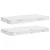 Polica na zidu Zidne 2 pcs Bijeli mramor 50 x 23,5 x 4 cm