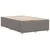 Vidaxl Posteljni okvir brez vzmetnice taupe 120x190 cm blago