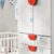 SMASTAD / PLATSA Garderober, bela bela/s 4 fioke, 60x57x181 cm