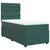 Vidaxl Box spring postelja z vzmetnico temno zelena 80x200 cm žamet
