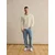 DAN FOX APPAREL Pulover Marlon off-bela