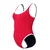 Speedo solid scoop 1 piece red/white xl - uk38