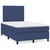 Vidaxl Box spring postelja z vzmetnico modra 120x190 cm blago