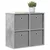 Kreveta s ladicama Betonski sivi 59,5 x 27 x 57 cm