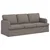 Sofa Sivo-smeđa 201 x 80 x 85 cm tkanina