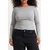 Trendyol Curve Ženska bluza Tbbaw26Af00093, Siva