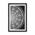Plakat s paspartujem okrasna Mandala s čipko v črnobeli varianti - 60x90 white