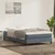 Vidaxl Box Spring postelja brez vzmetnico Temno siva 120x220 cm Žamet