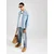 LEVIS  Srajca Barstow Western Standard Fit Shirt svetlo modra