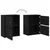 Regal za knjige crni hrasta 40x24x52 cm od konstruiranog drva