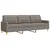 4-dijelni set sofa s tabureom i jastucima smeđesivi tkanina
