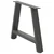 Noge za klub stolić A-oblika 2 kom antracit 60 x (42-43) cm čelik