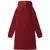 Deka majica s kapuljačom Bordeaux Crvena M Flis i flanel