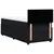 Vidaxl Box spring postelja z vzmetnico črn 90x190 cm žamet