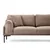 Atelier del Sofa Ugaona garnitura Leo 90x65x255cm Siva