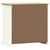Komoda s ladicama VIGO 78x40x75 cm bijela od masivne borovine