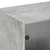 Regal za knjige s vratima boja betona 204 x 37 x 75 cm drveni