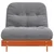 Futon na razvlačenje s madracem smeđi 90 x 206 x 11 cm borovina