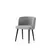 Hanah Home Set trpezarijskih stolica Soft 4112 V2, 2 komada, Svetlosivi