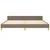 Vidaxl Posteljni okvir brez vzmetnice taupe 200x200 cm blago