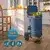 Nakupovalna torba na kolesih EASY, 50l, modra Jurhan