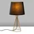 Opviq Stona lampa Telis-5381, 28x28x55 cm, IP20, Crno-zlatne boje
