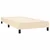 Vidaxl Box spring postelja z vzmetnico krem 100x200 cm blago