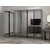 Hanah Home ormar sa reflektujućim staklom Nisa 20630, 270 cm, antracit