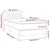 Vidaxl Box spring postelja z vzmetnico LED temno rjava 100x200cm blago