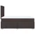 vidaXL vidaXL Box spring postelja z vzmetnico temno rjava 120x190 cm blago, (21310318)