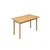 HANAH HOME Vina Mini 03 1005 Oak Cream Produžni set trpezarijskih stolova i stolica (6 komada))