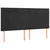 LED uzglavlje crno 160x5x118/128 cm baršunasto