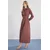 Trendyol Modest Ženska haljina Tctss25Eb00141, Smeđa