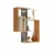HANAH HOME Zidna polica Lisbon Anthracite Natural