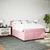 Vidaxl Box spring postelja z vzmetnico roza 160x200 cm žamet